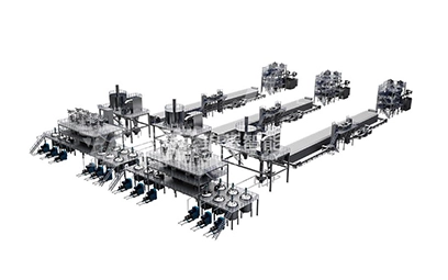 Ligne de production automatique de matériau de cathode de batterie